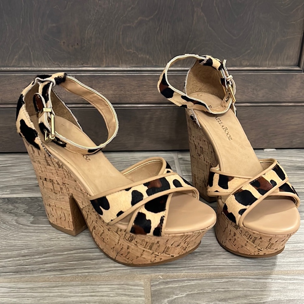 Raphaella Booz Leopard Block Heel
